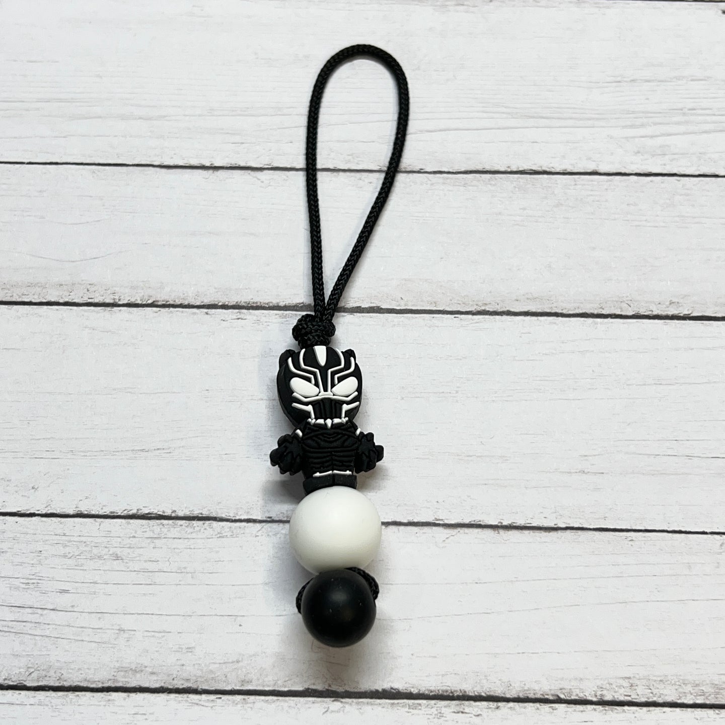 Black Cat Guy Zipper Charm